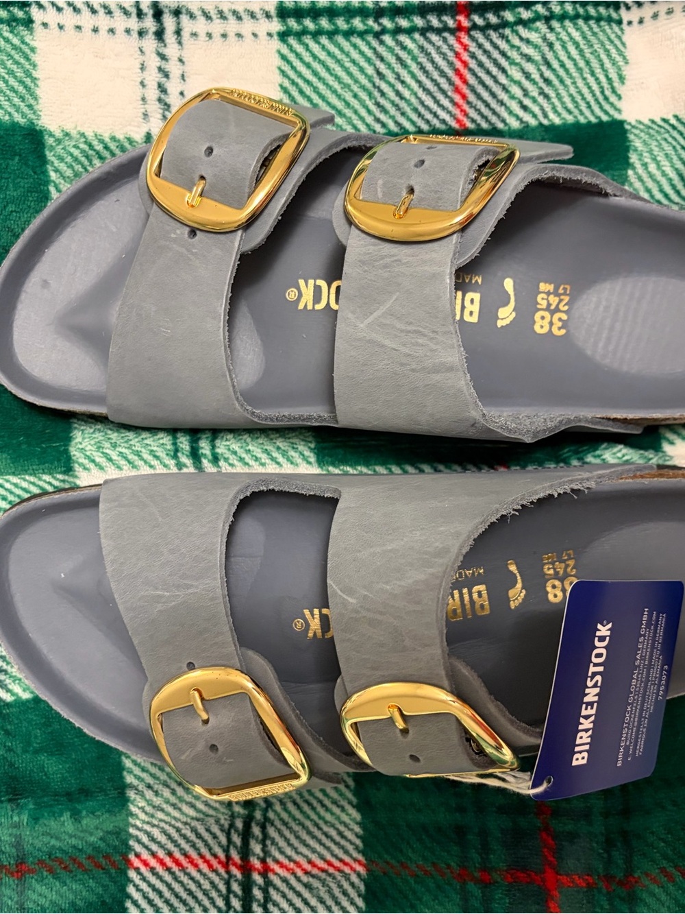 NEW IN BOX Birkenstock Arizona Big Buckle Sandals, Size US 7-7.5, Basalt Grey - Picture 6 of 12